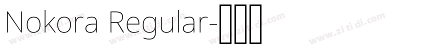 Nokora Regular字体转换